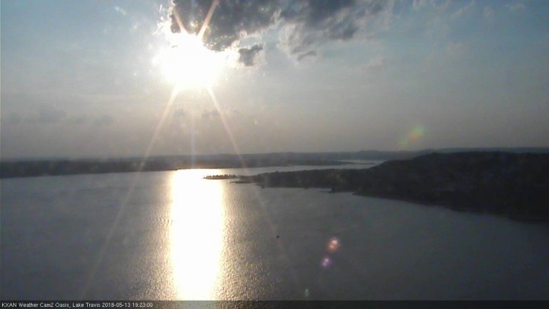 Lake Travis webcam, May 13, 2018 6:25 PM CT