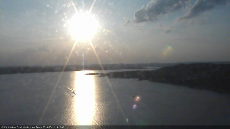 Lake Travis webcam, May 13, 2018 6:30 PM CT
