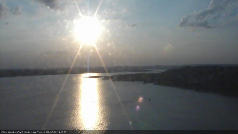 Lake Travis webcam, May 13, 2018 6:35 PM CT
