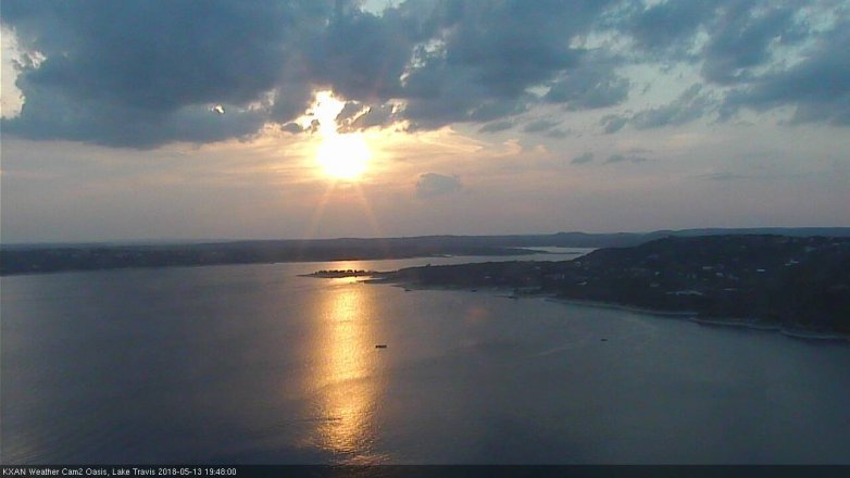 Lake Travis webcam, May 13, 2018 6:50 PM CT