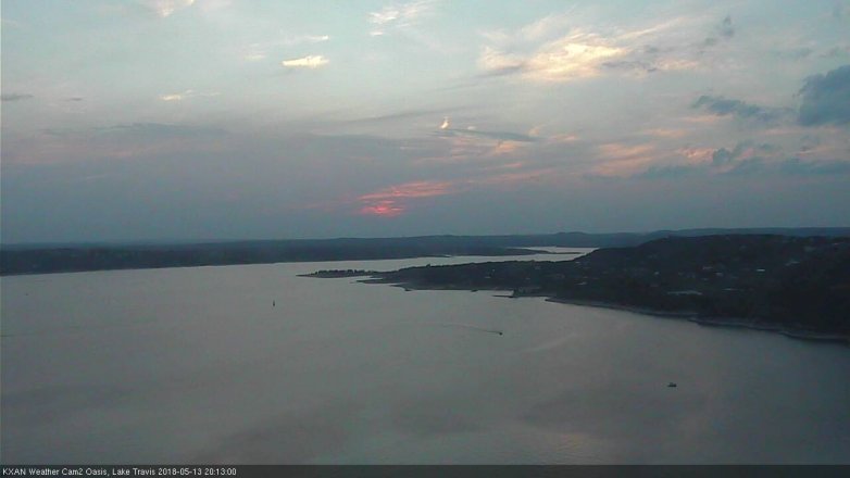 Lake Travis webcam, May 13, 2018 7:15 PM CT