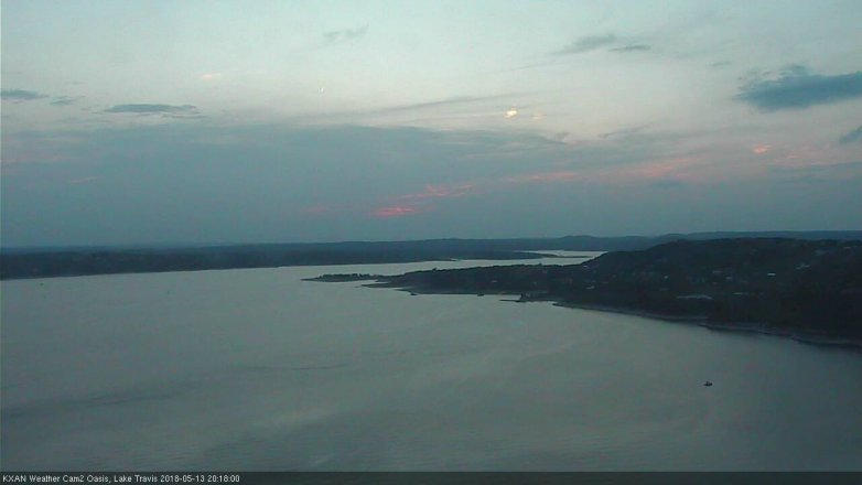 Lake Travis webcam, May 13, 2018 7:20 PM CT