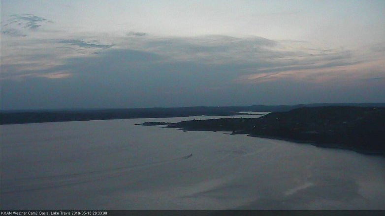 Lake Travis webcam, May 13, 2018 7:35 PM CT