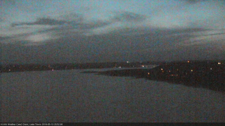 Lake Travis webcam, May 13, 2018 7:55 PM CT