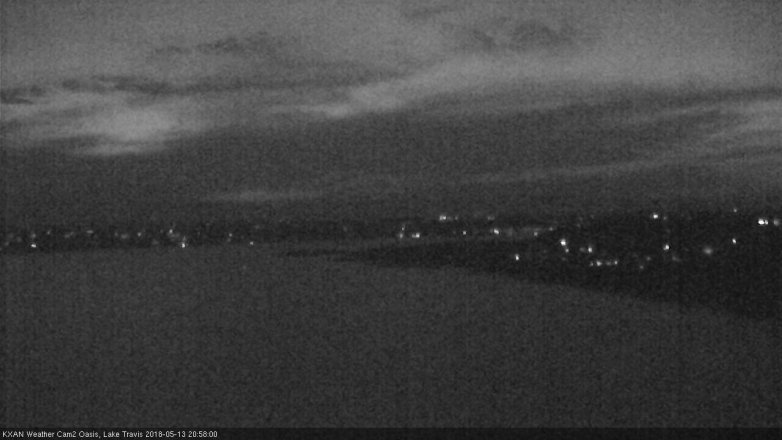 Lake Travis webcam, May 13, 2018 8:00 PM CT