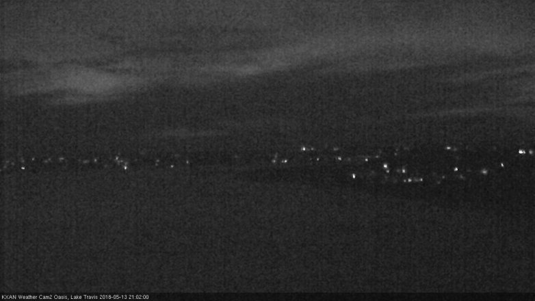 Lake Travis webcam, May 13, 2018 8:05 PM CT
