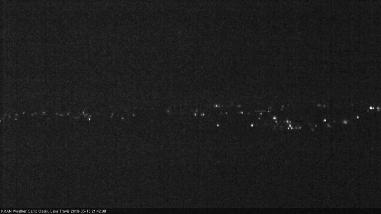 Lake Travis webcam, May 13, 2018 8:45 PM CT