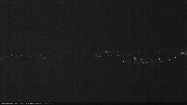 Lake Travis webcam, May 13, 2018 9:50 PM CT