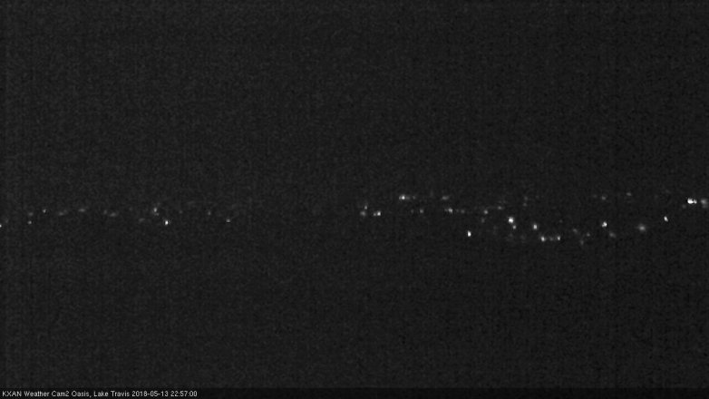 Lake Travis webcam, May 13, 2018 10:00 PM CT