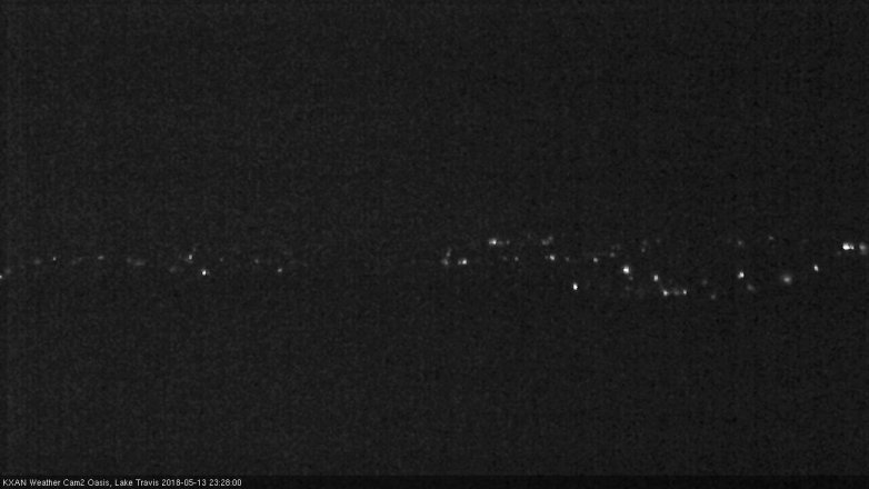 Lake Travis webcam, May 13, 2018 10:30 PM CT