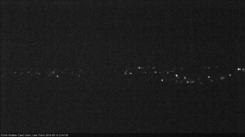 Lake Travis webcam, May 13, 2018 10:50 PM CT