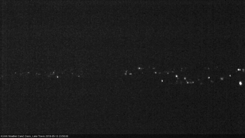 Lake Travis webcam, May 13, 2018 11:00 PM CT