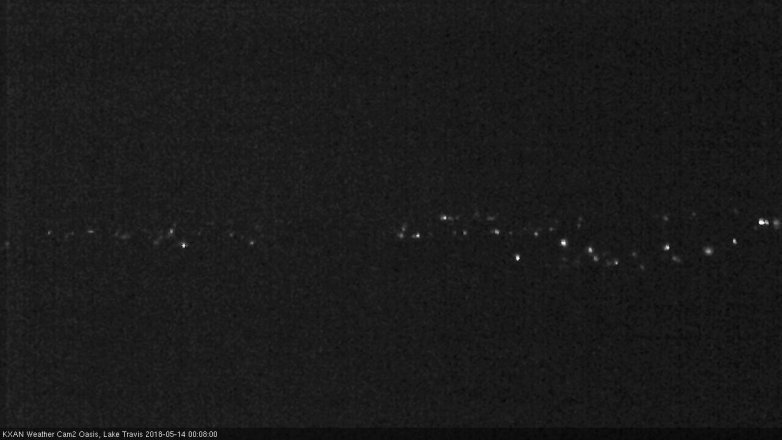 Lake Travis webcam, May 13, 2018 11:10 PM CT