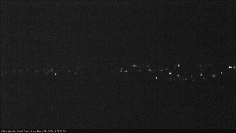 Lake Travis webcam, May 13, 2018 11:25 PM CT