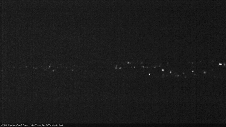 Lake Travis webcam, May 13, 2018 11:30 PM CT
