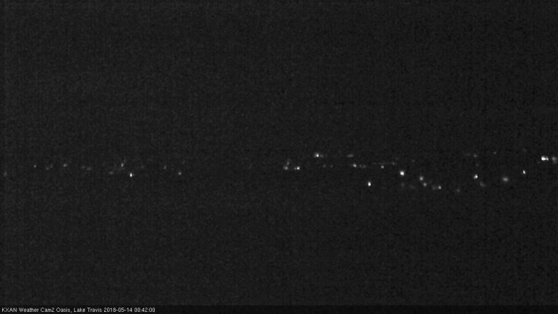 Lake Travis webcam, May 13, 2018 11:45 PM CT
