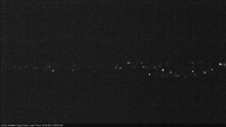 Lake Travis webcam, May 13, 2018 11:50 PM CT