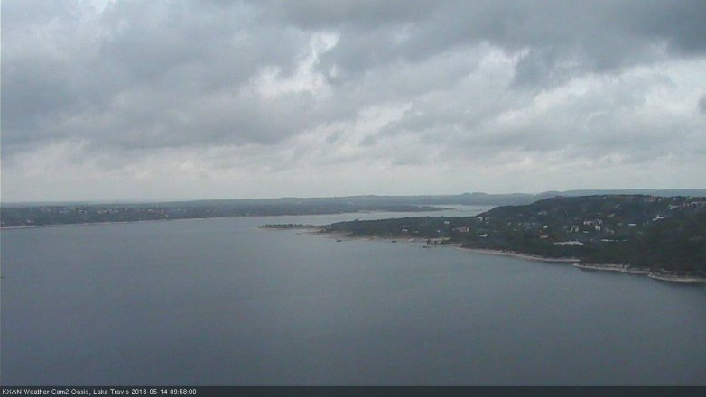 Lake Travis webcam, May 14, 2018 9:00 AM CT
