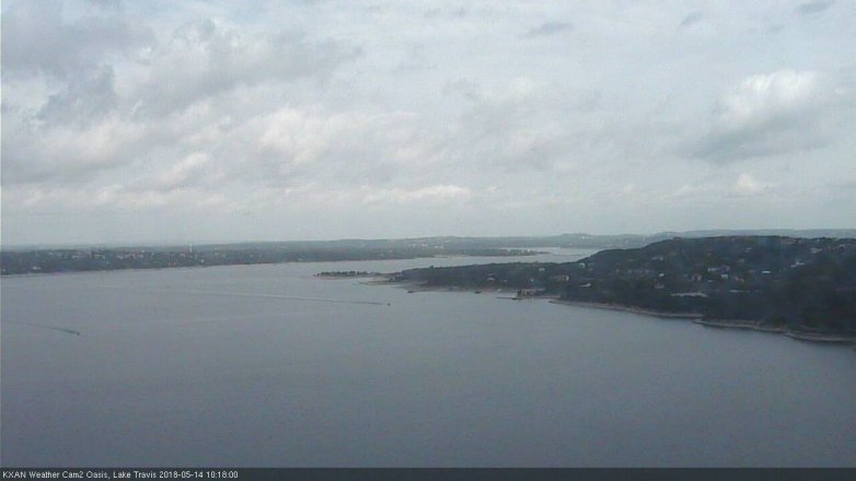 Lake Travis webcam, May 14, 2018 9:20 AM CT