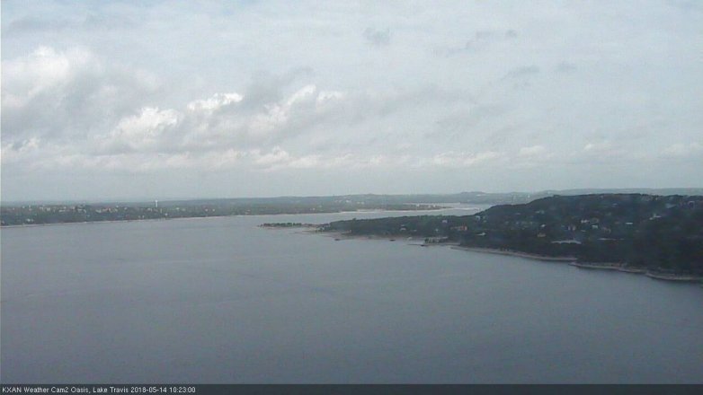 Lake Travis webcam, May 14, 2018 9:25 AM CT