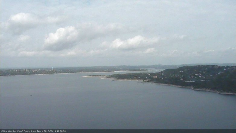 Lake Travis webcam, May 14, 2018 9:30 AM CT