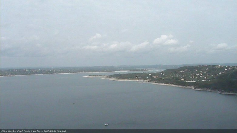 Lake Travis webcam, May 14, 2018 9:45 AM CT