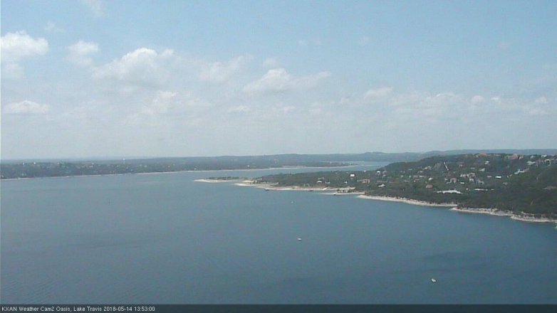 Lake Travis webcam, May 14, 2018 12:55 PM CT