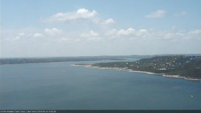 Lake Travis webcam, May 14, 2018 1:05 PM CT