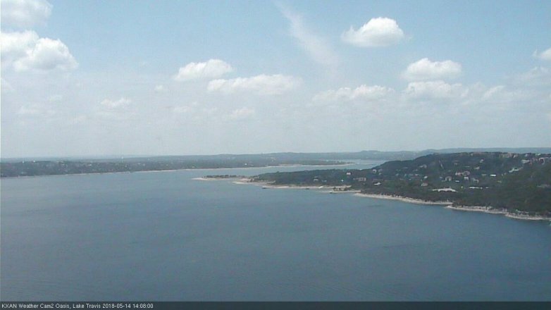 Lake Travis webcam, May 14, 2018 1:10 PM CT