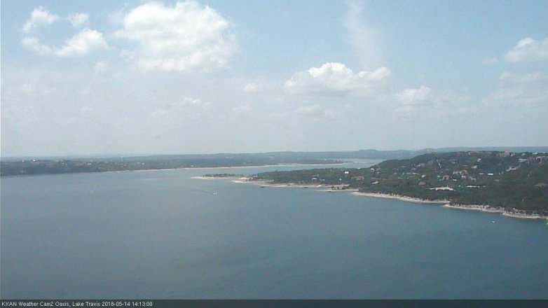 Lake Travis webcam, May 14, 2018 1:15 PM CT