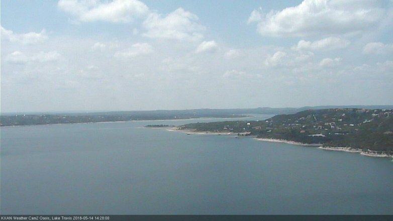 Lake Travis webcam, May 14, 2018 1:30 PM CT