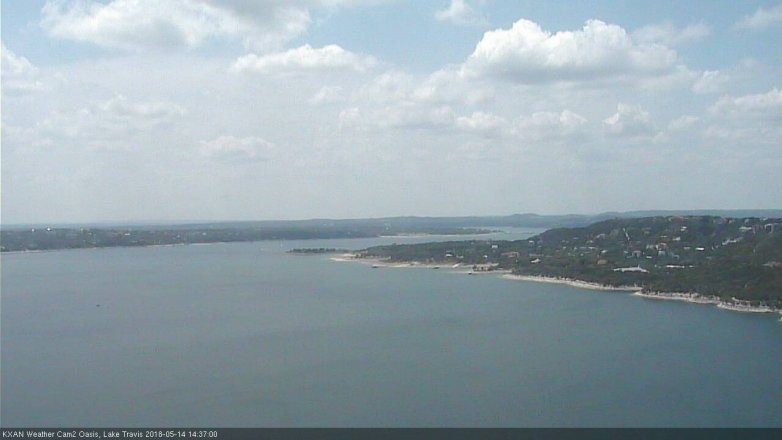 Lake Travis webcam, May 14, 2018 1:40 PM CT