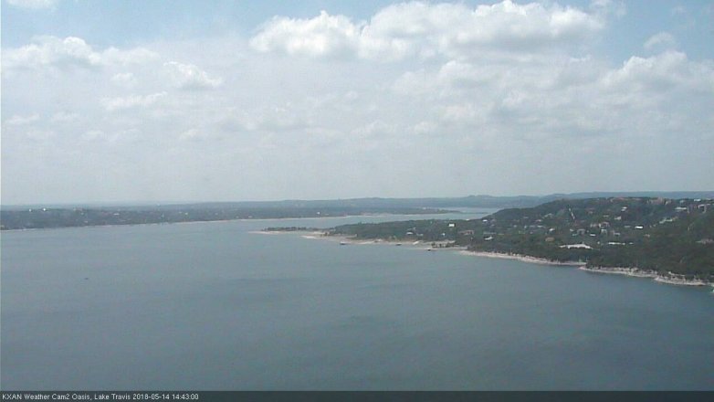 Lake Travis webcam, May 14, 2018 1:45 PM CT