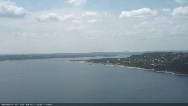 Lake Travis webcam, May 14, 2018 1:50 PM CT