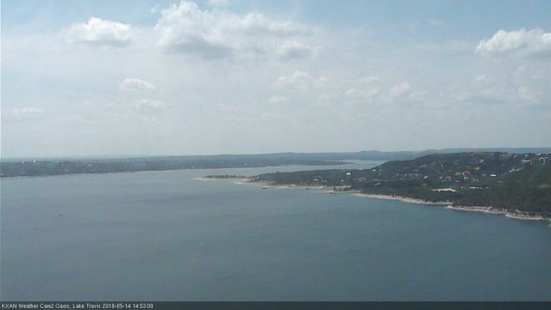 Lake Travis webcam, May 14, 2018 1:55 PM CT