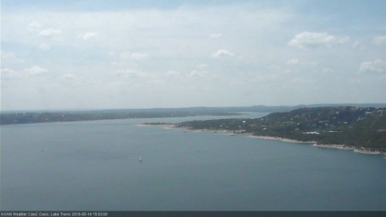 Lake Travis webcam, May 14, 2018 2:05 PM CT