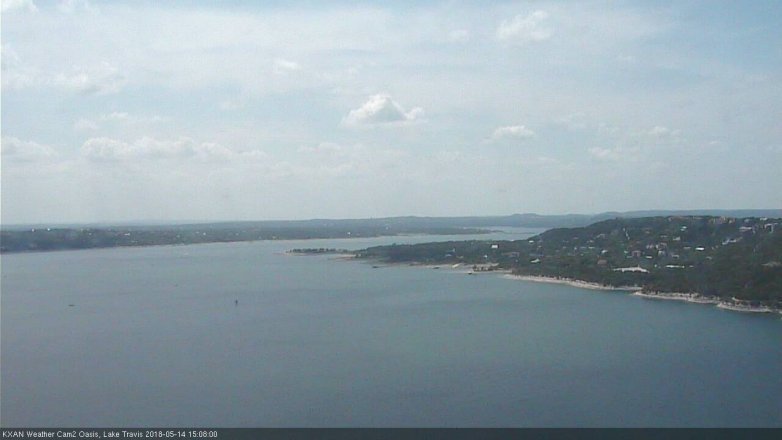 Lake Travis webcam, May 14, 2018 2:10 PM CT