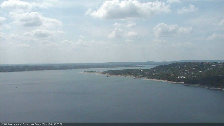 Lake Travis webcam, May 14, 2018 2:35 PM CT