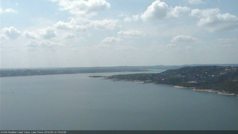 Lake Travis webcam, May 14, 2018 2:45 PM CT