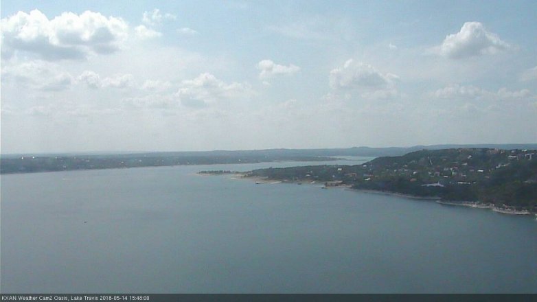 Lake Travis webcam, May 14, 2018 2:50 PM CT