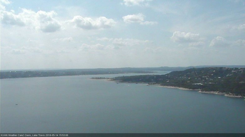 Lake Travis webcam, May 14, 2018 2:55 PM CT