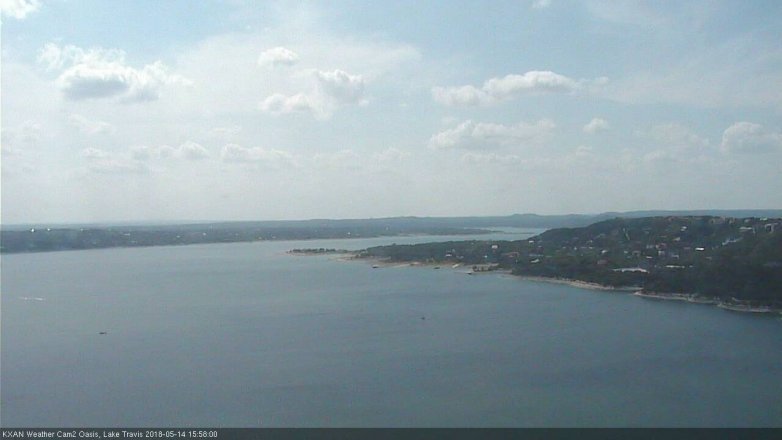 Lake Travis webcam, May 14, 2018 3:00 PM CT