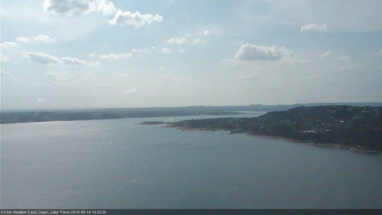 Lake Travis webcam, May 14, 2018 3:55 PM CT