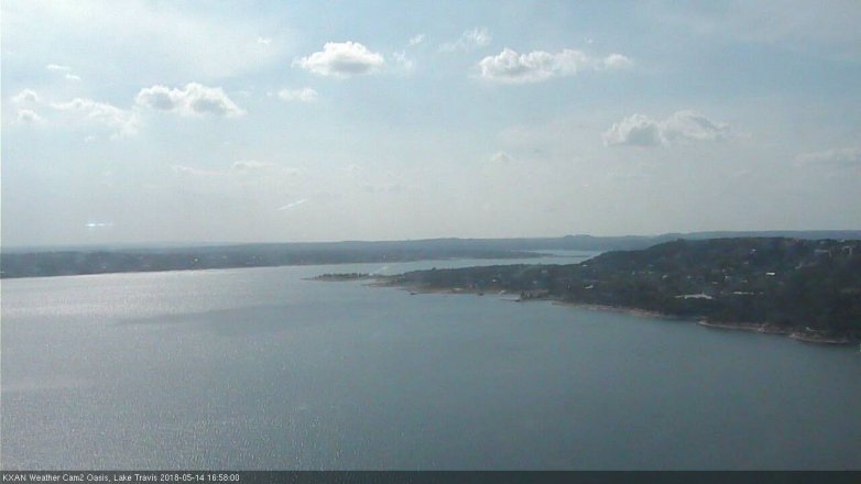 Lake Travis webcam, May 14, 2018 4:00 PM CT