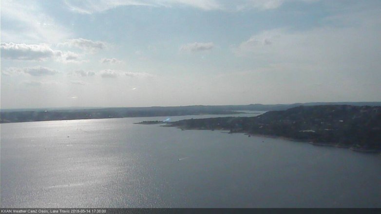 Lake Travis webcam, May 14, 2018 4:40 PM CT