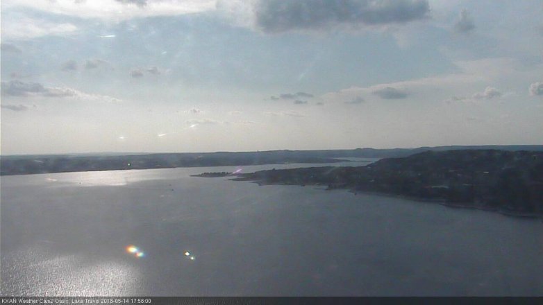 Lake Travis webcam, May 14, 2018 5:00 PM CT