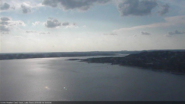 Lake Travis webcam, May 14, 2018 5:05 PM CT