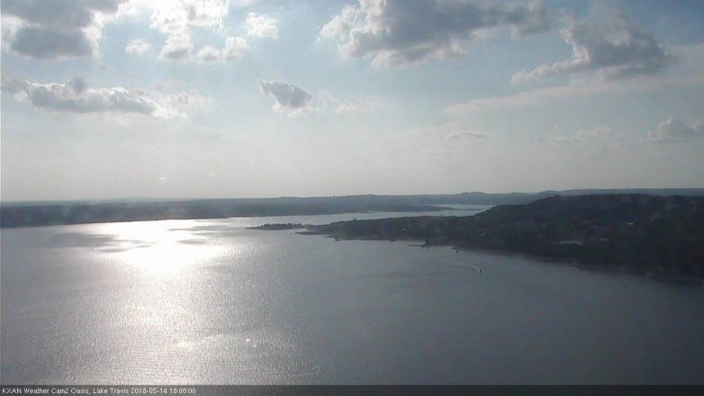 Lake Travis webcam, May 14, 2018 5:10 PM CT