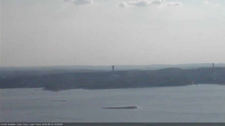Lake Travis webcam, May 14, 2018 5:30 PM CT