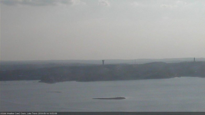 Lake Travis webcam, May 14, 2018 5:55 PM CT